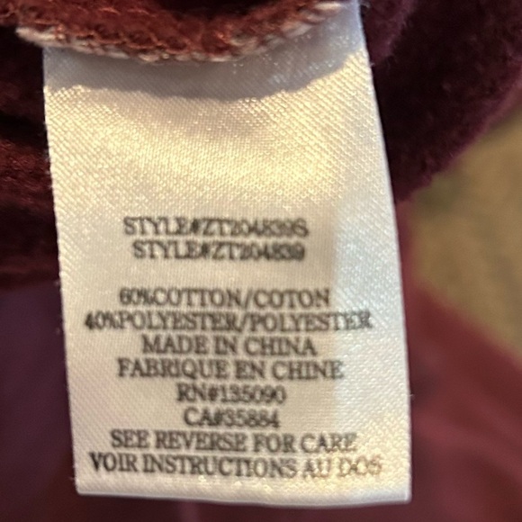 Z Supply Oversized Sweatshirt Mock Turtleneck Relaxed Fit Maroon Large - Picture 9 of 9